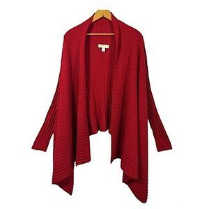 Cardigan S/XS Nordstrom Red Cashmere Wool Blend **